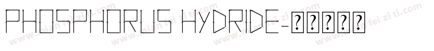 Phosphorus Hydride字体转换